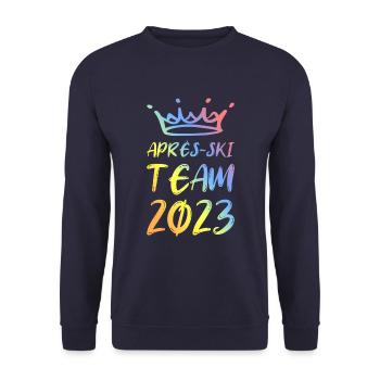 Après-ski 2023 - Unisex Sweatshirt - navy - Front - Alina (178cm) & Michal (187cm)