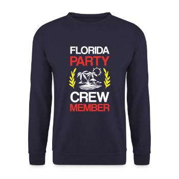 Équipe de fête en Floride - Sweat-shirt Unisexe - marine - Devant - Alina (178cm) & Michal (187cm)