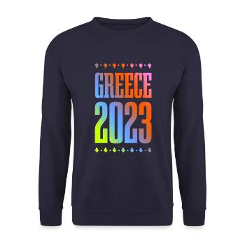Greece 2023 - Unisex Pullover - Navy - Vorne - Alina (178cm) & Michal (187cm)