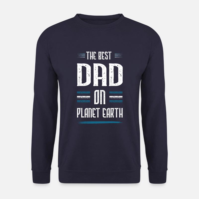 Bester Papa Spruch Dad Vater - Unisex Pullover - Navy