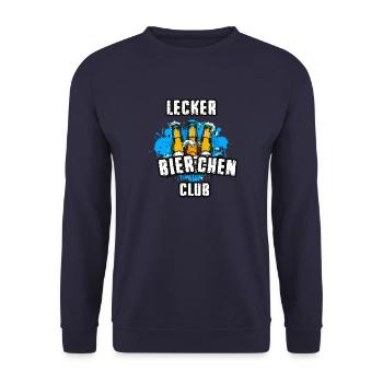 graffiti ,illustration ,delicious beer, club - Unisex Sweatshirt - navy - Front - Alina (178cm) & Michal (187cm)