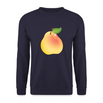 Pear - Unisex Sweatshirt - navy - Front - Alina (178cm) & Michal (187cm)