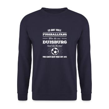 Duisburg - Unisex Pullover - Navy - Vorne - Alina (178cm) & Michal (187cm)