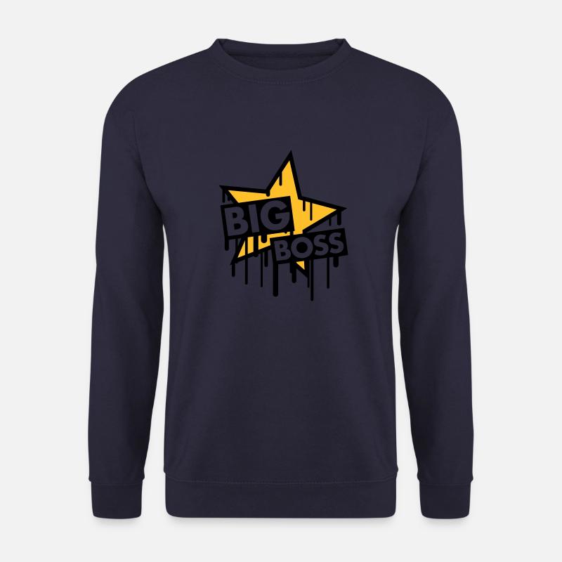 big_boss_star - Unisex Pullover - Navy