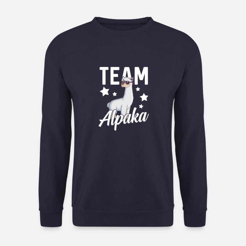 Alpaca animals funny gift · Team - Unisex Sweatshirt - navy
