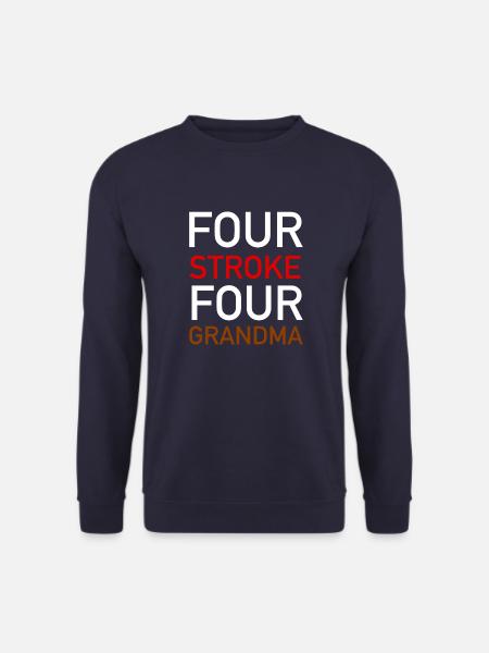FOUR STROKE FOR GRANDMA - Unisex Sweatshirt - navy