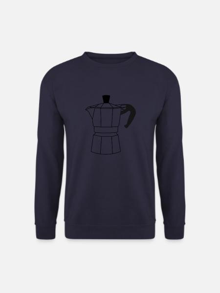 Traditionelle italienische Espressomaschine Mokka - Unisex Pullover - Navy