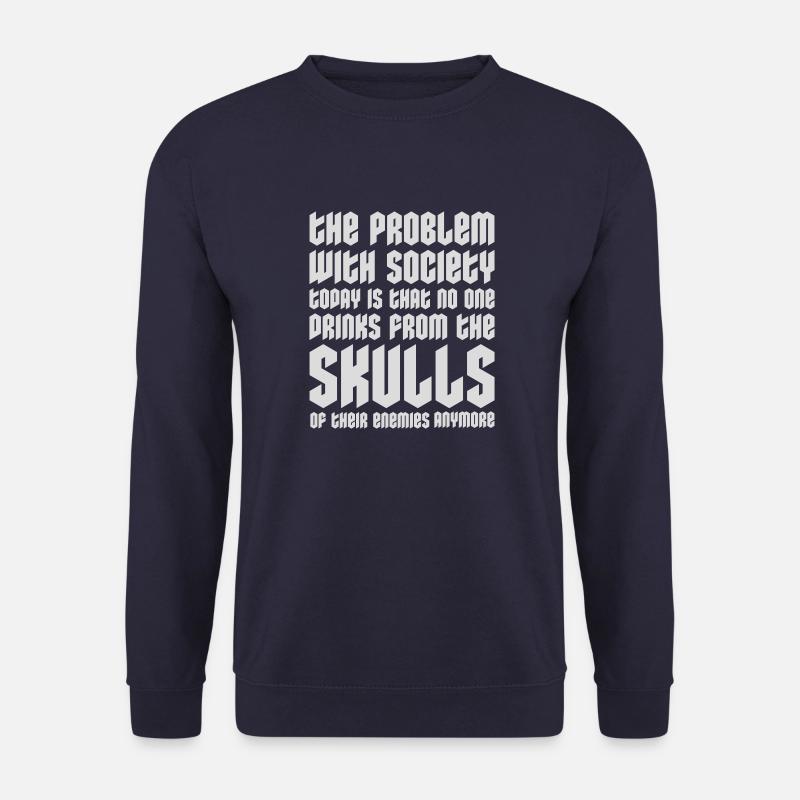 boissons de crânes ennemis - Sweat-shirt Unisexe - marine