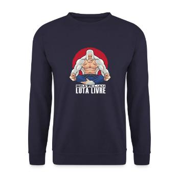 Luta Livre Brazillian - Unisex Sweatshirt - navy - Front - Alina (178cm) & Michal (187cm)