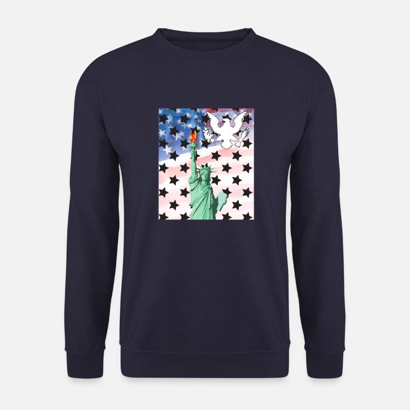 USA, Freiheitsstatue - Unisex Pullover - Navy