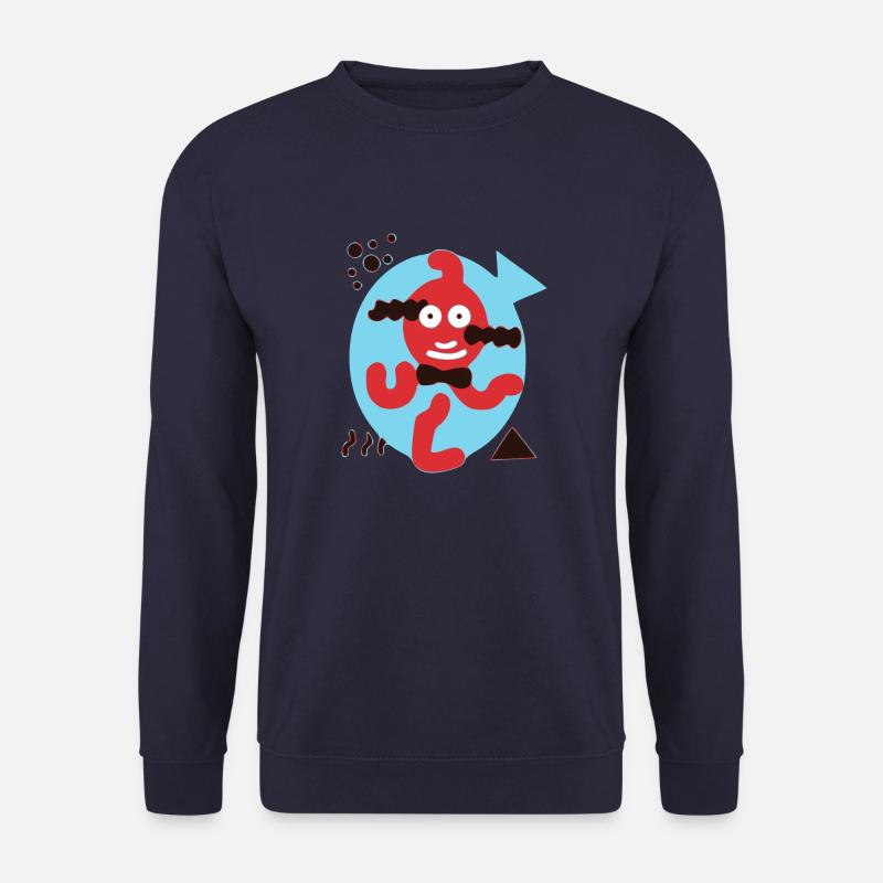 Coucou le poisson rouge - Sweat-shirt Unisexe - marine
