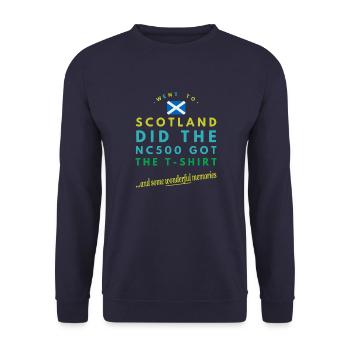 nc 500 memories - Unisex Sweatshirt - navy - Front - Alina (178cm) & Michal (187cm)