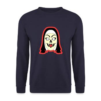 Bonne soeur diabolique - Sweat-shirt Unisexe - marine - Devant - Alina (178cm) & Michal (187cm)