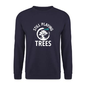 Bonsai Baum Bonsai Tree Japanese Nature Plants - Unisex Pullover - Navy - Vorne - Alina (178cm) & Michal (187cm)