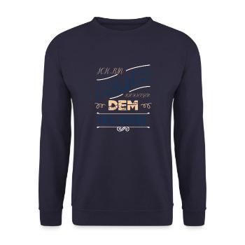 welpe geburtstagsgeschenkidee pfote bachhund - Unisex Pullover - Navy - Vorne - Alina (178cm) & Michal (187cm)