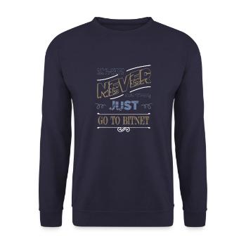 doigts piratage informatique codage anniversaire cool - Sweat-shirt Unisexe - marine - Devant - Alina (178cm) & Michal (187cm)