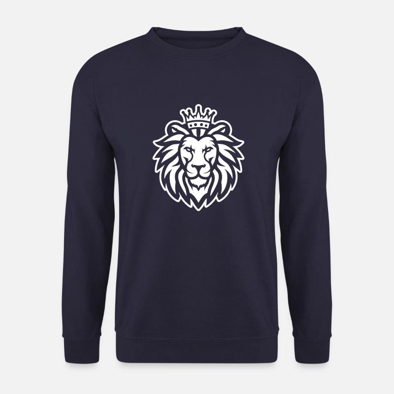 Lion Head Lion Crown - Unisex Sweatshirt - navy