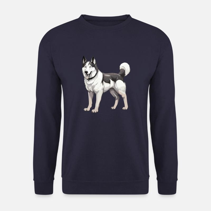 Husky Hund - Unisex Pullover - Navy