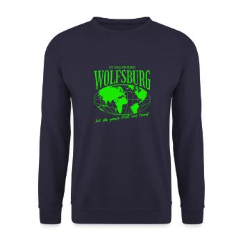 Wolfsburg Home Pride Football Cadeau - Sweat-shirt Unisexe - marine - Devant - Alina (178cm) & Michal (187cm)