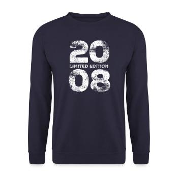 Limited Edition 2008 - Birthday Gift - Unisex Sweatshirt - navy - Front - Alina (178cm) & Michal (187cm)