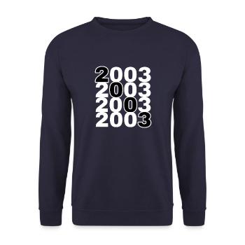 2003 - Unisex Pullover - Navy - Vorne - Alina (178cm) & Michal (187cm)