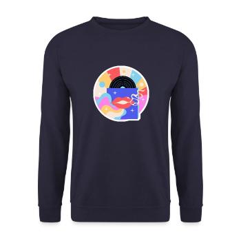 DISC - Sweat-shirt Unisexe - marine - Devant - Alina (178cm) & Michal (187cm)