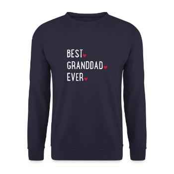 Grandfather - Unisex Sweatshirt - navy - Front - Alina (178cm) & Michal (187cm)