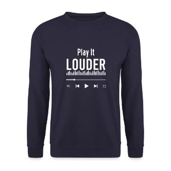 Schlagzeug Schlagzeuger Drummer Vintage Drums Perc - Unisex Pullover - Navy - Vorne - Alina (178cm) & Michal (187cm)