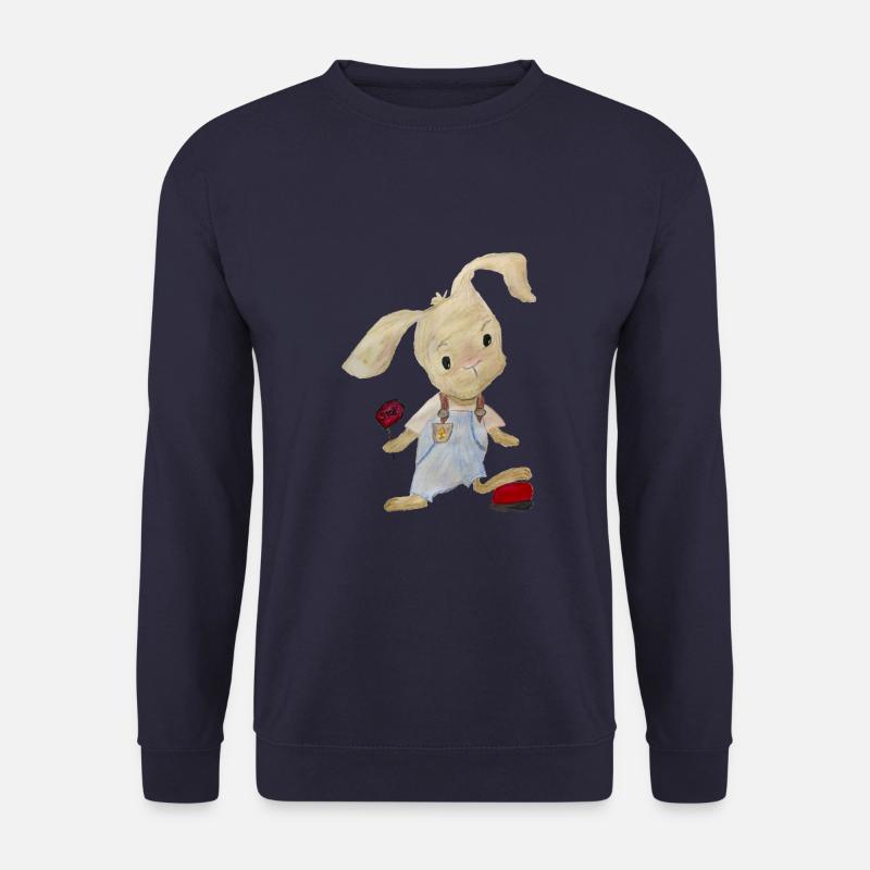 Mein Angsthase darf bleiben - Unisex Pullover - Navy