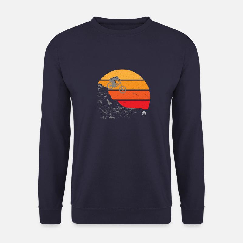 downhiller sunset - Unisex Pullover - Navy