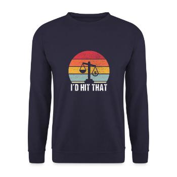 Richter Jura Studenten Sprüche - Unisex Pullover - Navy - Vorne - Alina (178cm) & Michal (187cm)