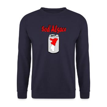 Sod Alsace - Sweat-shirt Unisexe - marine - Devant - Alina (178cm) & Michal (187cm)