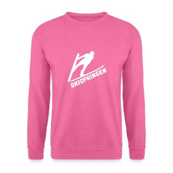 Skispringen - Unisex Pullover - Pink - Vorne