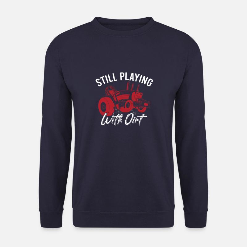 Tractor Pulling Tractor Driver Tractor Puller - Unisex Pullover - Navy
