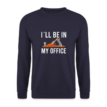 Zimmermann Schreiner Tischler Sägen Sprüche - Unisex Pullover - Navy - Vorne - Alina (178cm) & Michal (187cm)