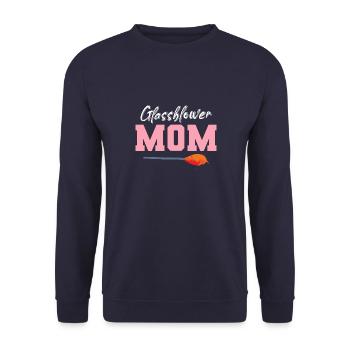 Glassbläser Glasschmied Glassformer - Unisex Pullover - Navy - Vorne - Alina (178cm) & Michal (187cm)