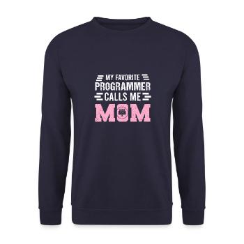 Programmierer Programmierung Informatik Computer - Unisex Pullover - Navy - Vorne - Alina (178cm) & Michal (187cm)