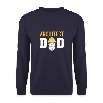 Architektur Architekt Vintage Architectural Spruch - Unisex Pullover - Navy - Vorne - Alina (178cm) & Michal (187cm)