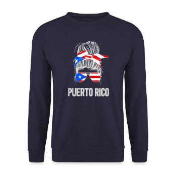 Porto Rico - Sweat-shirt Unisexe - marine - Devant - Alina (178cm) & Michal (187cm)