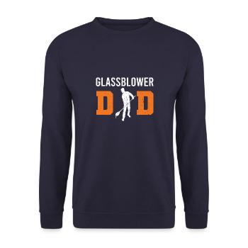 Glassbläser Glasschmied Glassformer - Unisex Pullover - Navy - Vorne - Alina (178cm) & Michal (187cm)