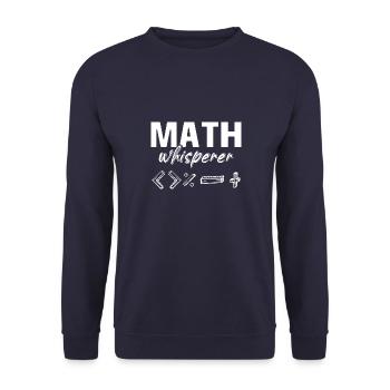 Mathematik Mathematiker Mathelehrer - Unisex Pullover - Navy - Vorne - Alina (178cm) & Michal (187cm)