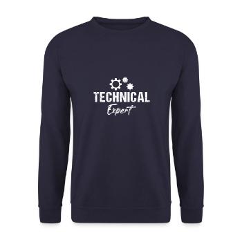 Ingenieur Ingenieure Maschinenbau Egineer - Unisex Pullover - Navy - Vorne - Alina (178cm) & Michal (187cm)