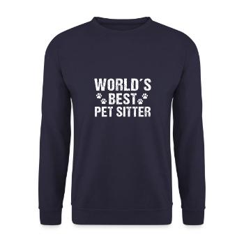 Hundetrainer Hundetraining Hundeschule - Unisex Pullover - Navy - Vorne - Alina (178cm) & Michal (187cm)