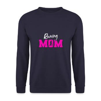 Laufen Läufer Running Vintage Fitness Sprüche - Unisex Pullover - Navy - Vorne - Alina (178cm) & Michal (187cm)