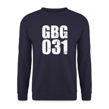GBG031 - Unisex Sweatshirt - navy - Front - Alina (178cm) & Michal (187cm)