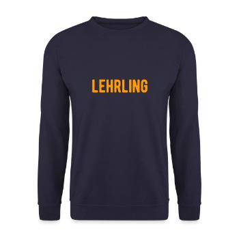 lehrling azubi - Unisex Pullover - Navy - Vorne - Alina (178cm) & Michal (187cm)