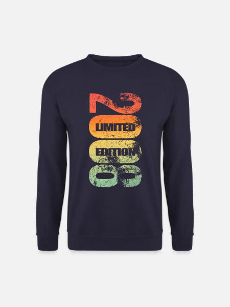 Limited Edition 2008, Geburtstag 2008 geboren - Unisex Pullover - Navy