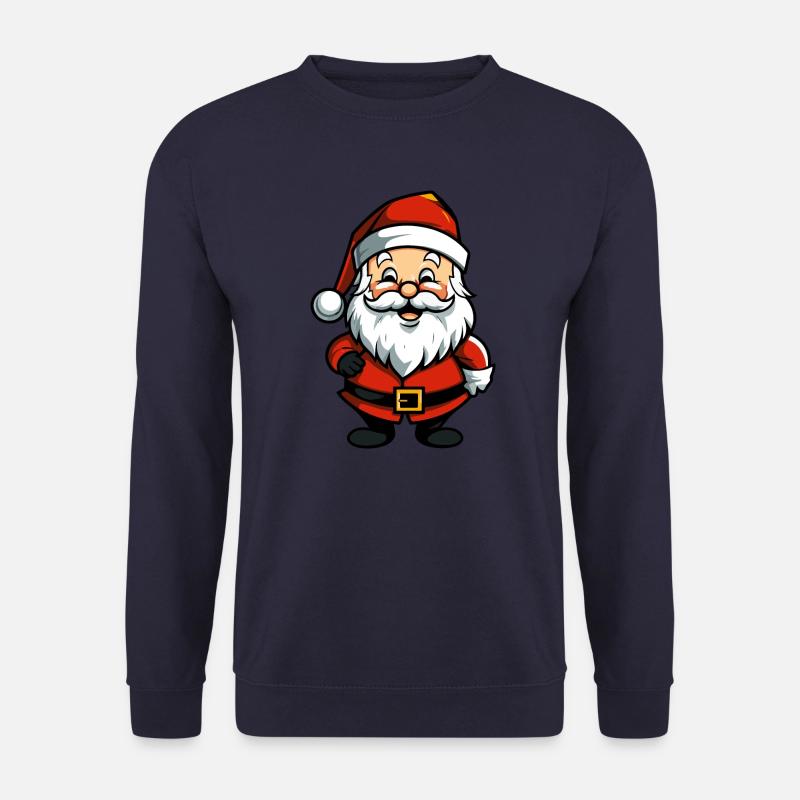 Weihnachtsmann Comic - Unisex Pullover - Navy