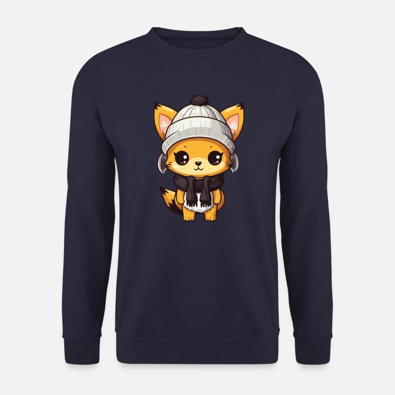 Fuchs Winter Comic - Unisex Pullover - Navy
