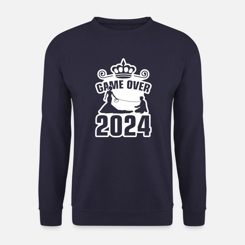 Game Over 2024 Hochzeit - Unisex Pullover - Navy